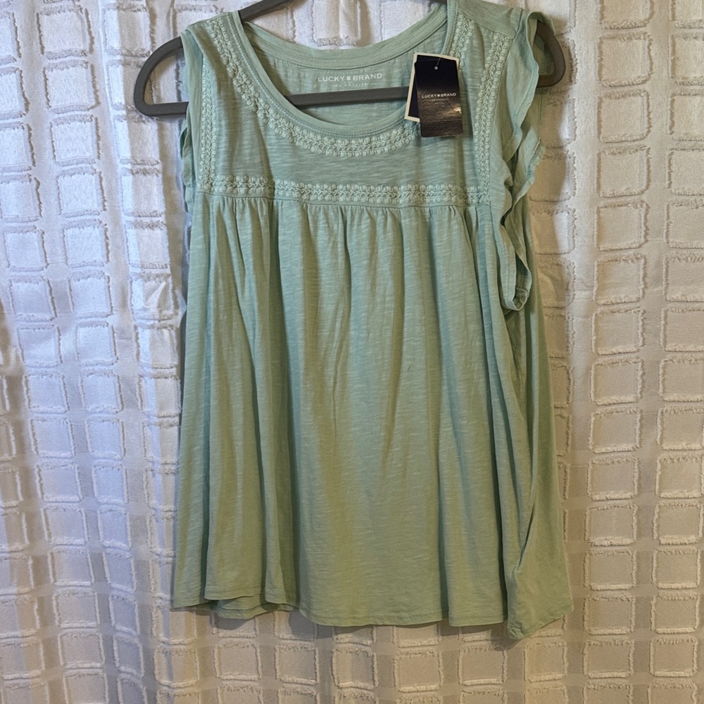 Lucky Brand Sage Green Women's Blouse